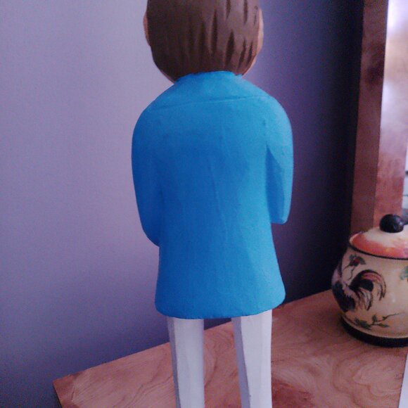 UNIQUE VINTAGE HAND PAINTED FOLK ART - The Pharmacist - Picture 4 of 5